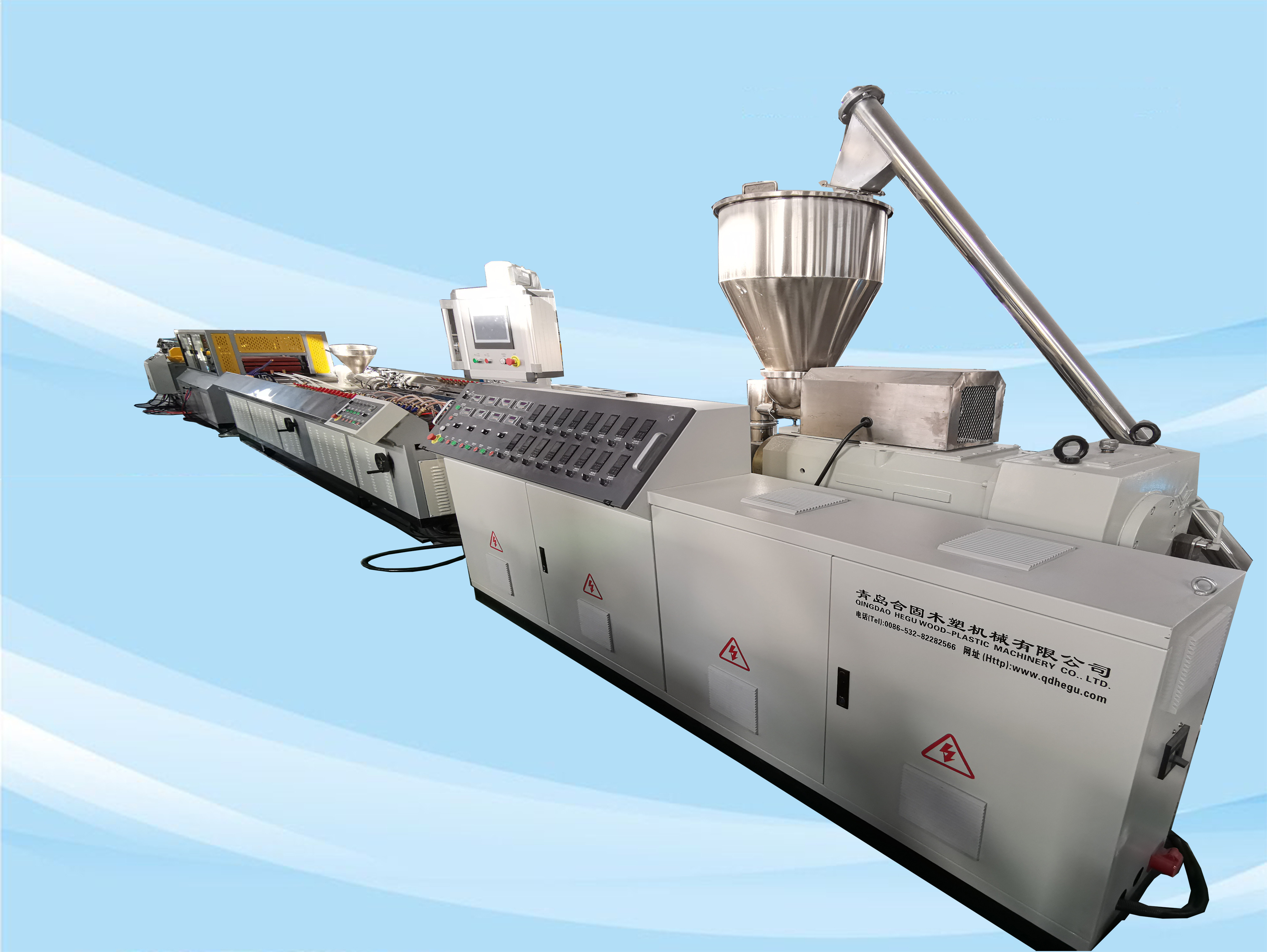 CE Plastic PVC Profile Extrusion Machine / UPVC Profile Machine Plastic