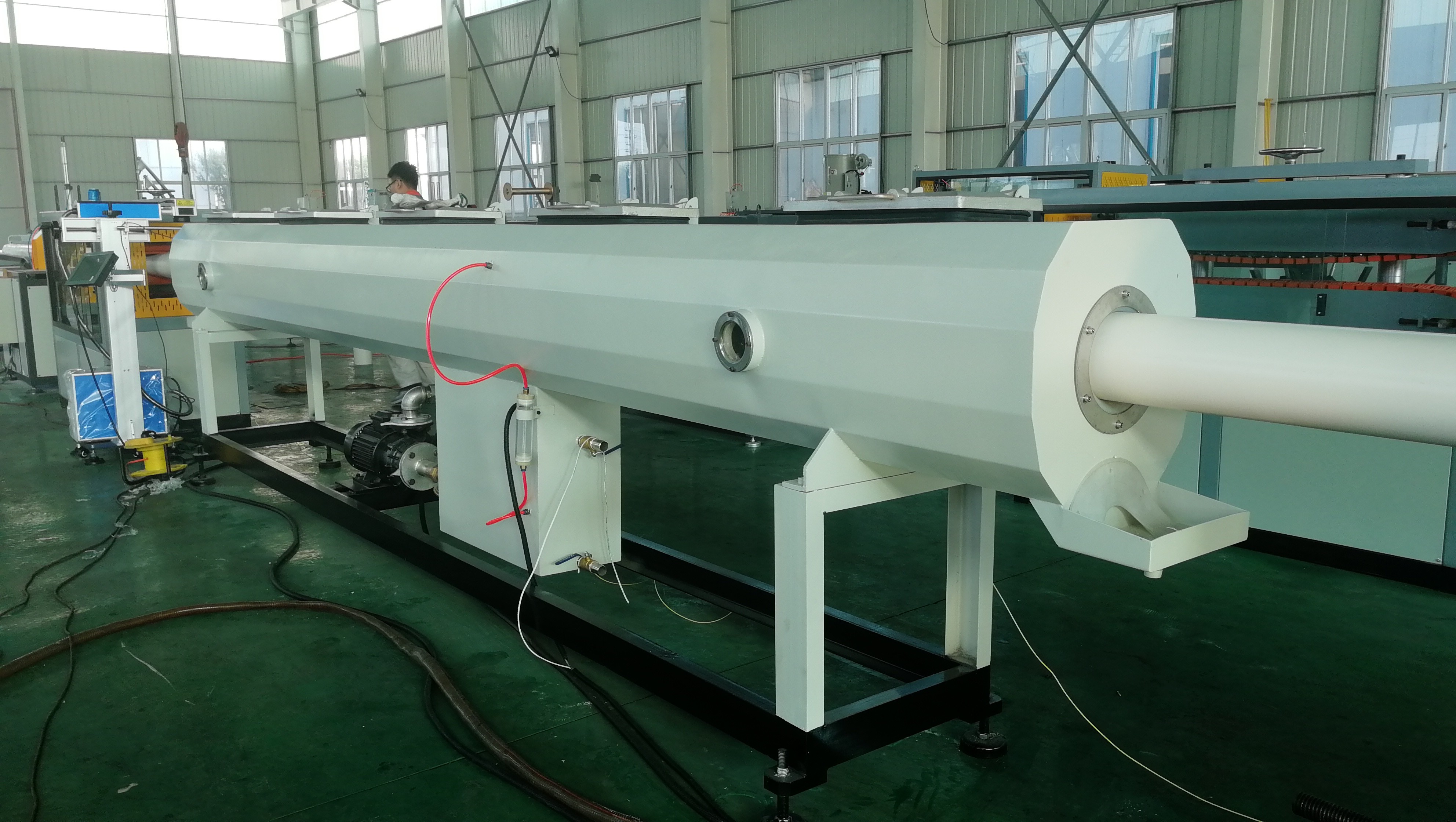 110 315mm Drainage PVC Pipe Machine 75kw Plastic Pipe Manufacturing