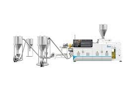 quality  20-63mm PVC Pelletizing Line SJ65/33 220 Kg/Hr 15m/Min factory