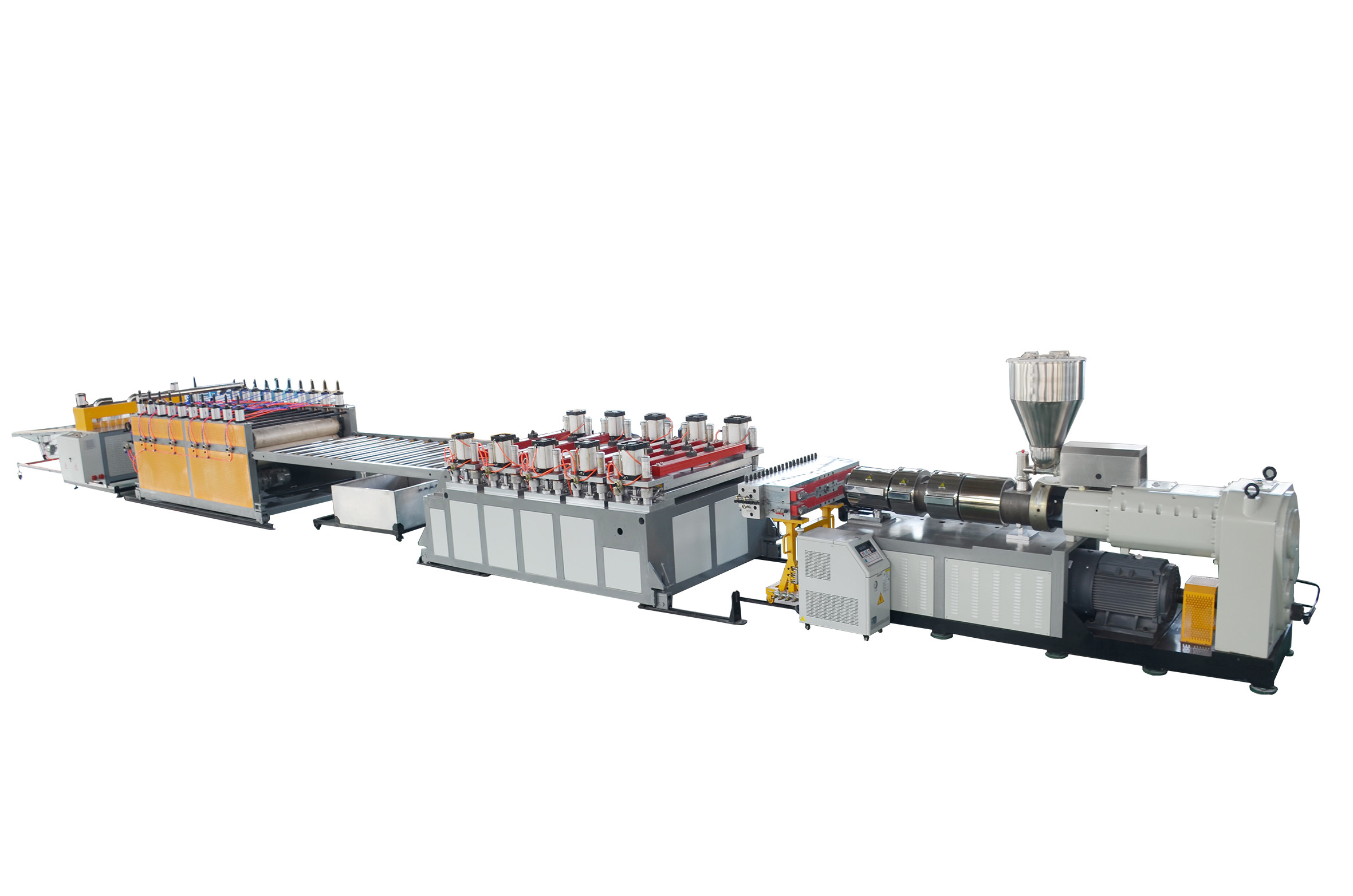 WPC Foam Board Extrusion Line Plastic Extrusion Lines For PVC Plastic