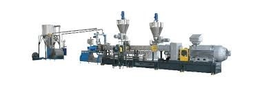 380V 50HZ 3 Phase Plastic Compounding Extruder Twin Screw